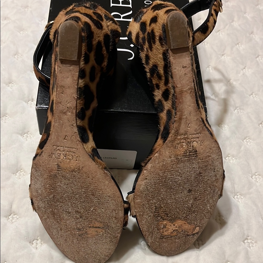 J.Crew Collection Leopard Print Sandals View 6